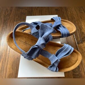 Sundance Blue Suede Sandals